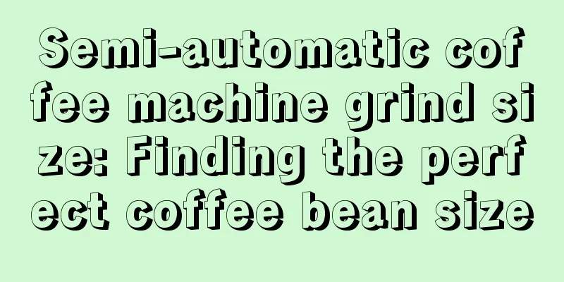 Semi-automatic coffee machine grind size: Finding the perfect coffee bean size