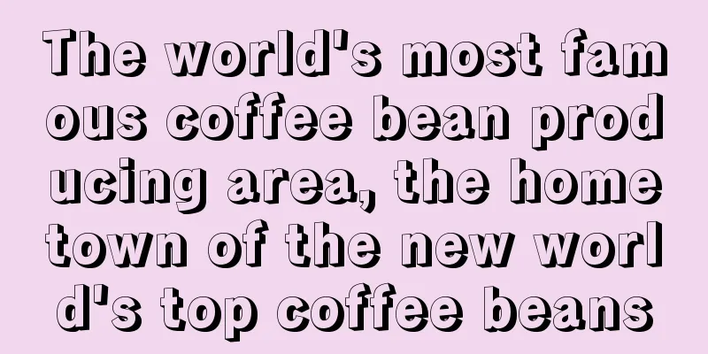 The world's most famous coffee bean producing area, the hometown of the new world's top coffee beans