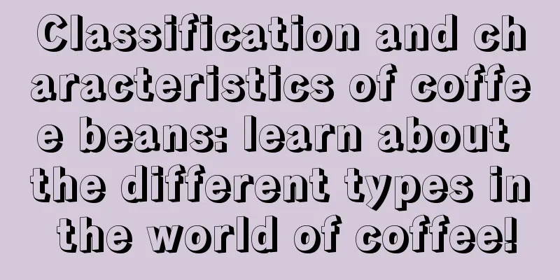 Classification and characteristics of coffee beans: learn about the different types in the world of coffee!