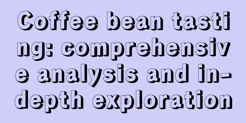 Coffee bean tasting: comprehensive analysis and in-depth exploration