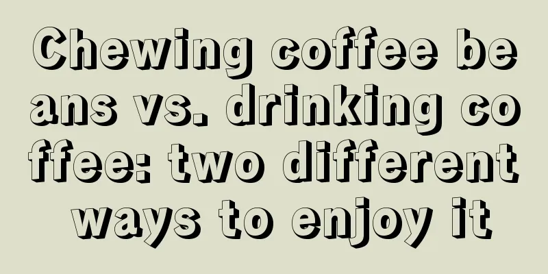 Chewing coffee beans vs. drinking coffee: two different ways to enjoy it