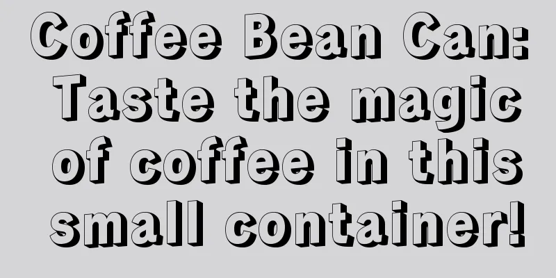 Coffee Bean Can: Taste the magic of coffee in this small container!