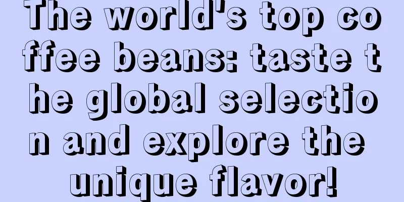 The world's top coffee beans: taste the global selection and explore the unique flavor!