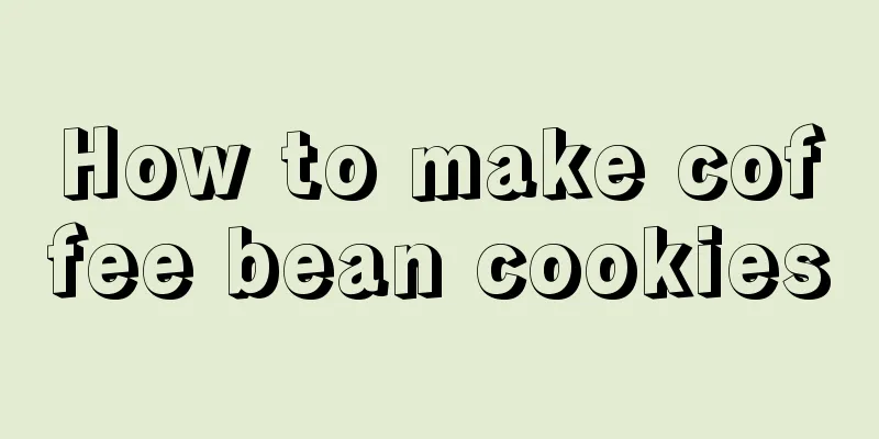 How to make coffee bean cookies