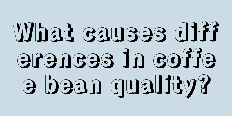 What causes differences in coffee bean quality?