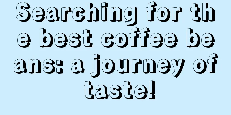 Searching for the best coffee beans: a journey of taste!