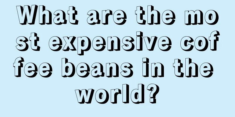 What are the most expensive coffee beans in the world?