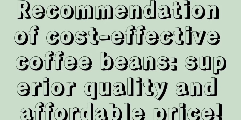 Recommendation of cost-effective coffee beans: superior quality and affordable price!