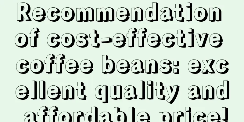 Recommendation of cost-effective coffee beans: excellent quality and affordable price!