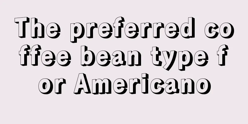 The preferred coffee bean type for Americano