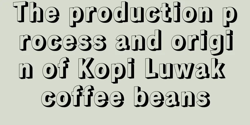 The production process and origin of Kopi Luwak coffee beans