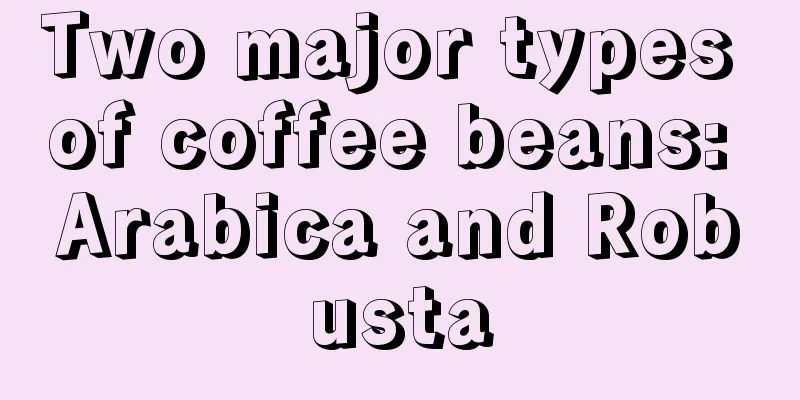 Two major types of coffee beans: Arabica and Robusta