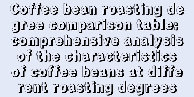 Coffee bean roasting degree comparison table: comprehensive analysis of the characteristics of coffee beans at different roasting degrees