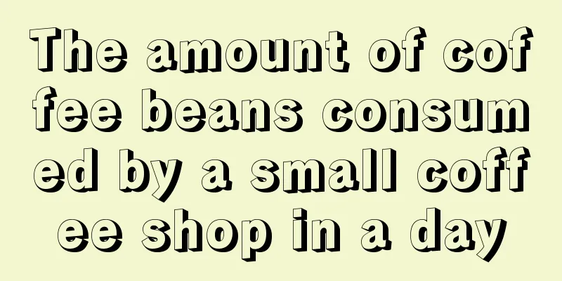 The amount of coffee beans consumed by a small coffee shop in a day