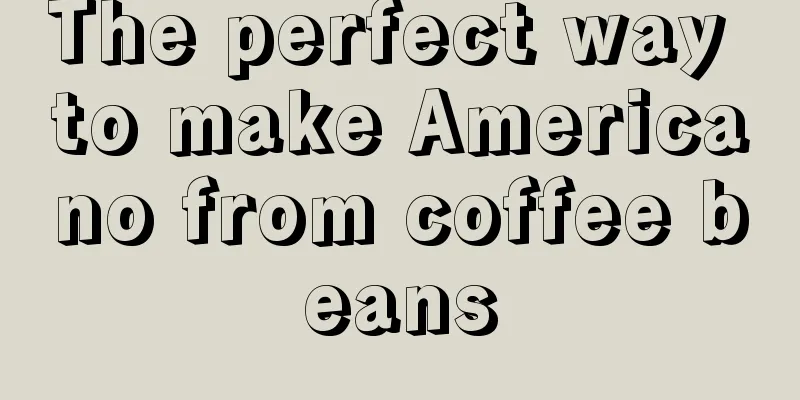 The perfect way to make Americano from coffee beans