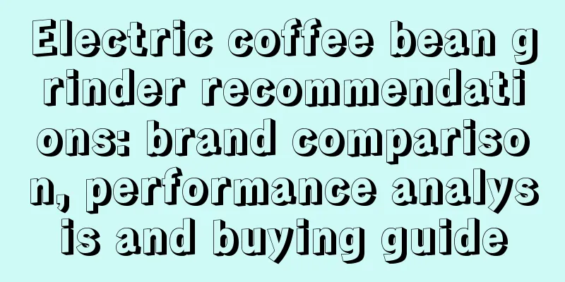 Electric coffee bean grinder recommendations: brand comparison, performance analysis and buying guide