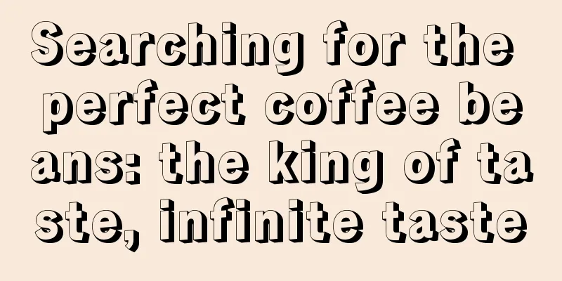 Searching for the perfect coffee beans: the king of taste, infinite taste