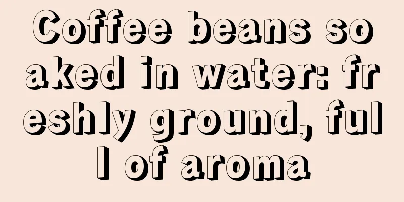 Coffee beans soaked in water: freshly ground, full of aroma