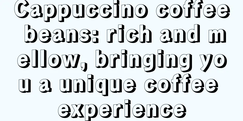 Cappuccino coffee beans: rich and mellow, bringing you a unique coffee experience