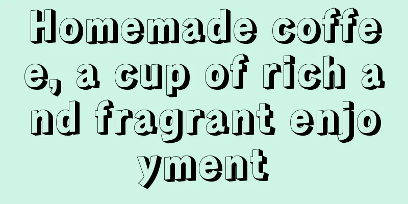 Homemade coffee, a cup of rich and fragrant enjoyment