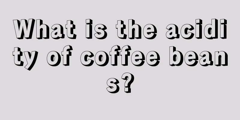 What is the acidity of coffee beans?