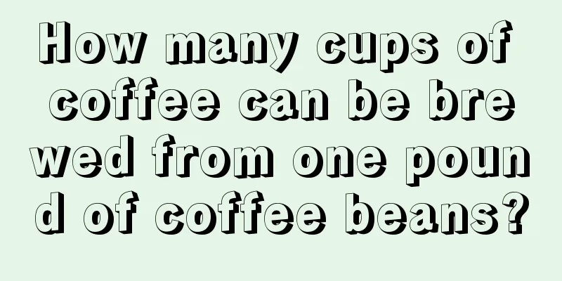 How many cups of coffee can be brewed from one pound of coffee beans?