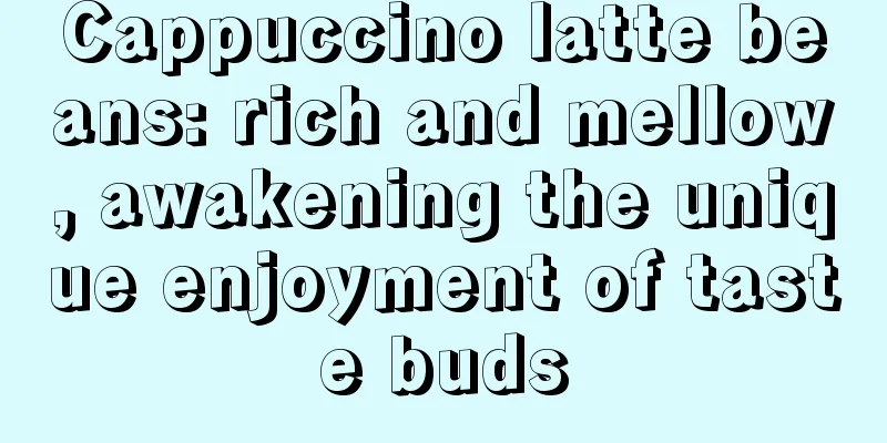 Cappuccino latte beans: rich and mellow, awakening the unique enjoyment of taste buds