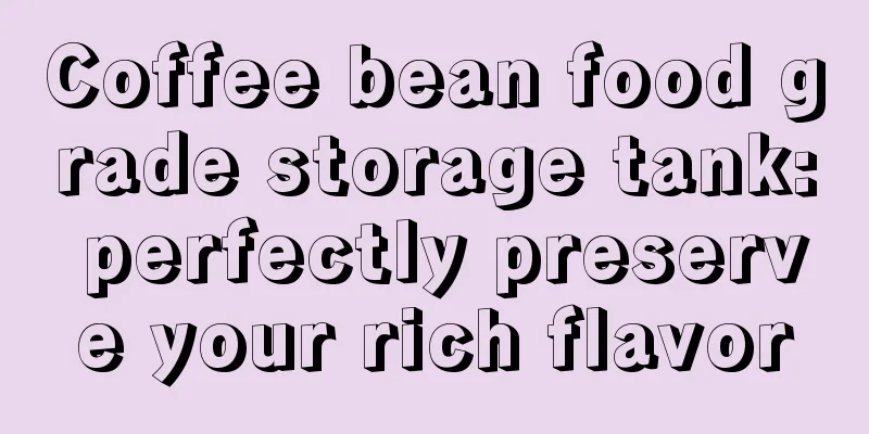 Coffee bean food grade storage tank: perfectly preserve your rich flavor