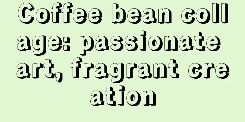 Coffee bean collage: passionate art, fragrant creation