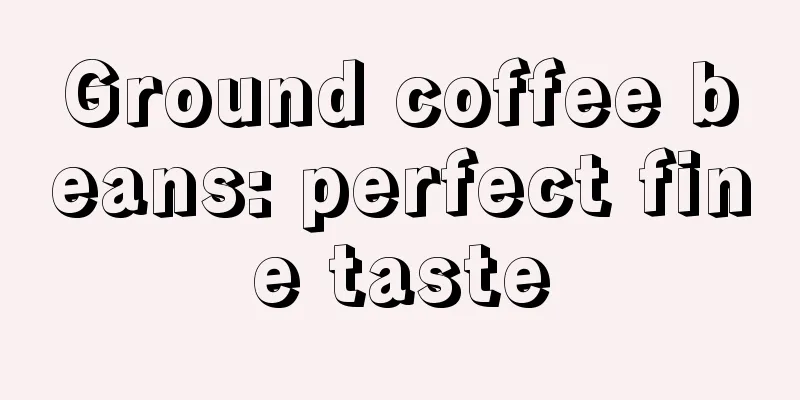 Ground coffee beans: perfect fine taste