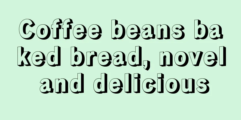 Coffee beans baked bread, novel and delicious