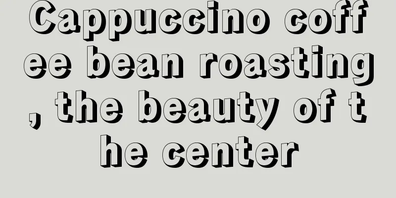 Cappuccino coffee bean roasting, the beauty of the center