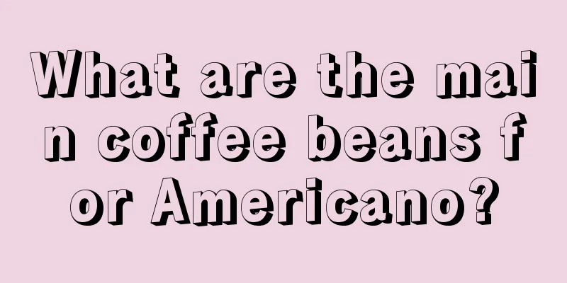 What are the main coffee beans for Americano?