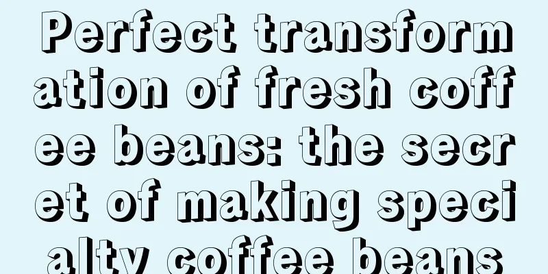 Perfect transformation of fresh coffee beans: the secret of making specialty coffee beans