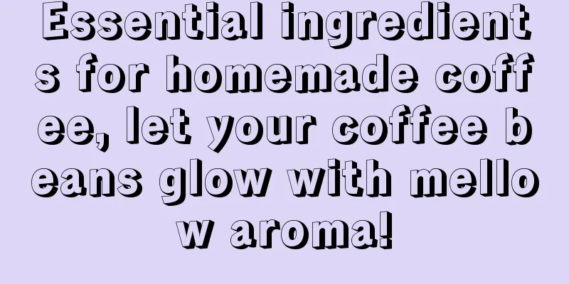 Essential ingredients for homemade coffee, let your coffee beans glow with mellow aroma!