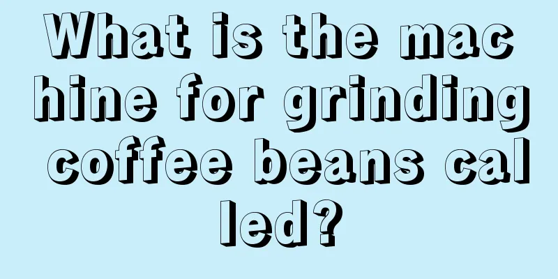 What is the machine for grinding coffee beans called?