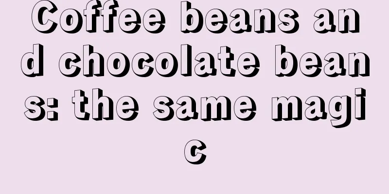 Coffee beans and chocolate beans: the same magic