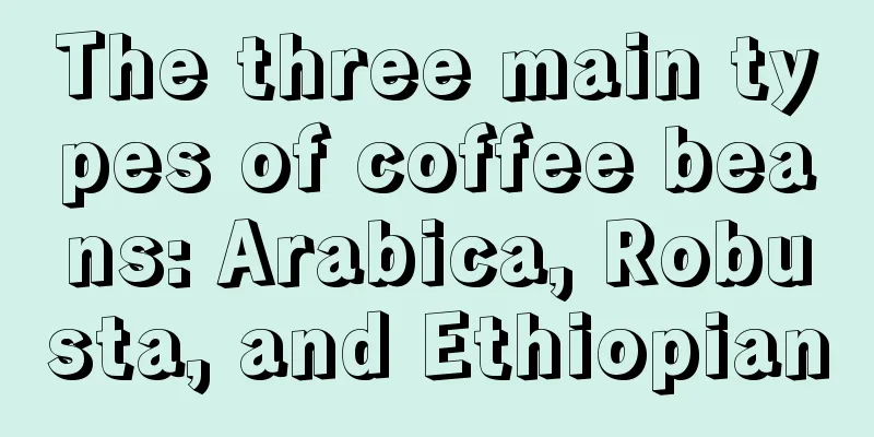 The three main types of coffee beans: Arabica, Robusta, and Ethiopian