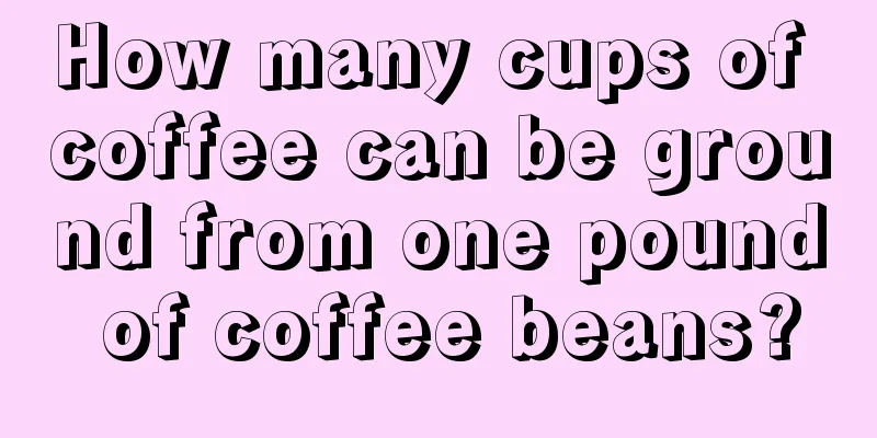 How many cups of coffee can be ground from one pound of coffee beans?