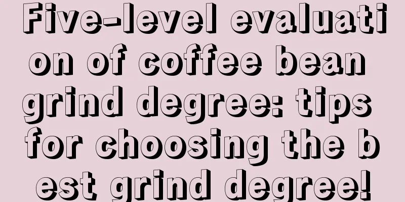 Five-level evaluation of coffee bean grind degree: tips for choosing the best grind degree!