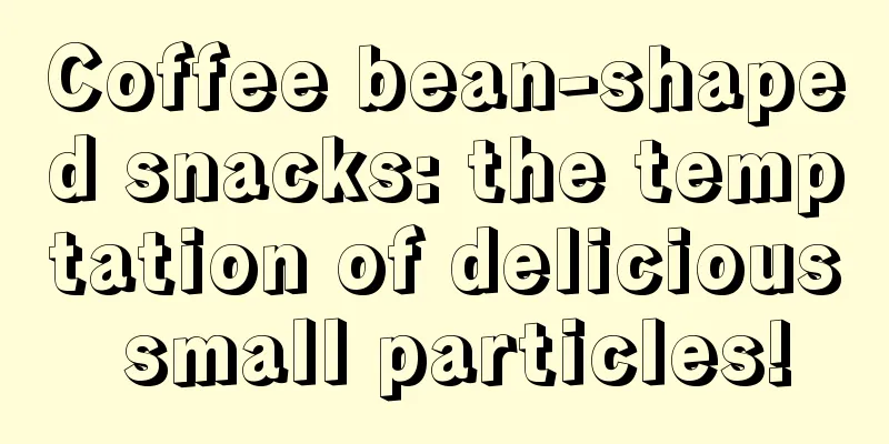 Coffee bean-shaped snacks: the temptation of delicious small particles!