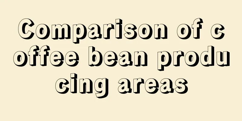 Comparison of coffee bean producing areas