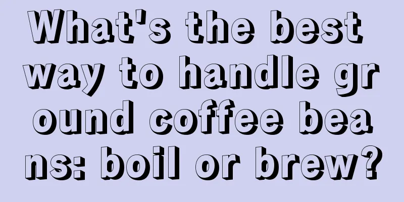 What's the best way to handle ground coffee beans: boil or brew?