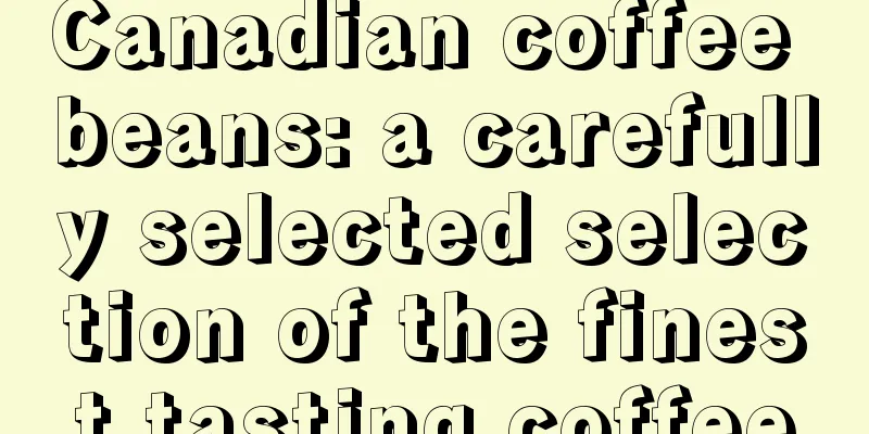 Canadian coffee beans: a carefully selected selection of the finest tasting coffee