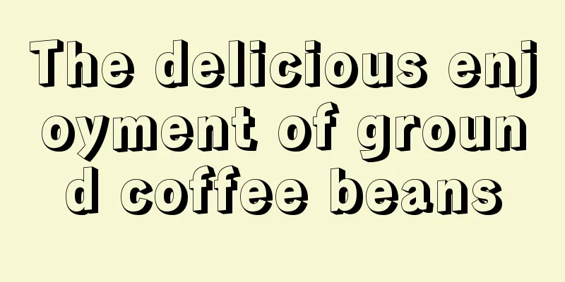 The delicious enjoyment of ground coffee beans