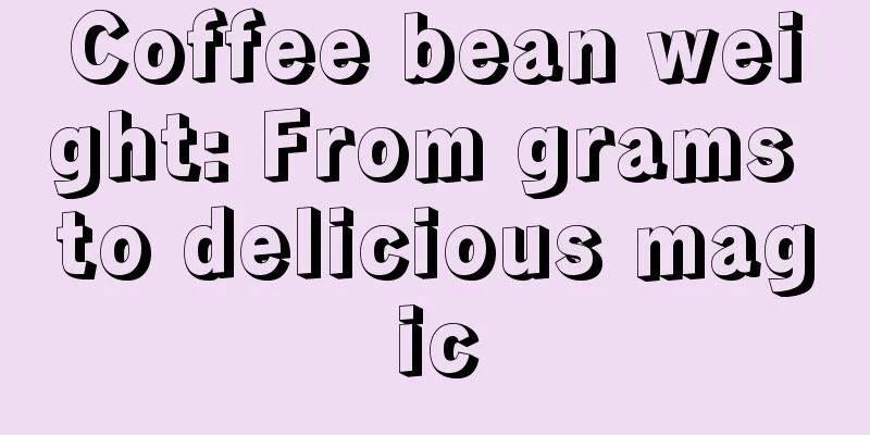 Coffee bean weight: From grams to delicious magic