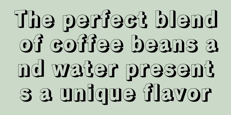 The perfect blend of coffee beans and water presents a unique flavor