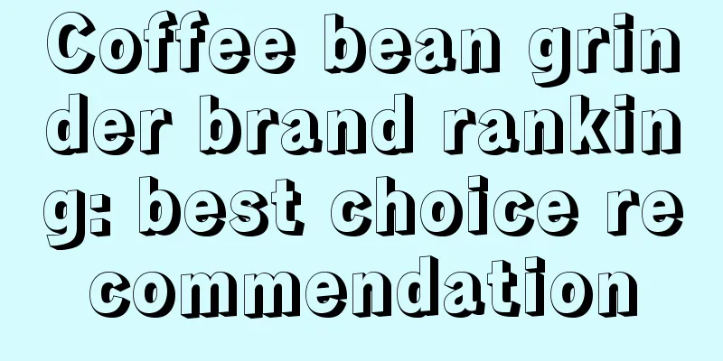 Coffee bean grinder brand ranking: best choice recommendation