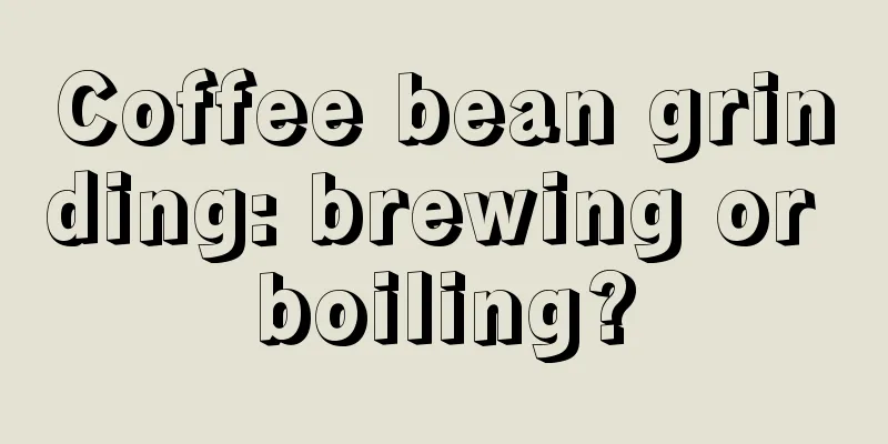 Coffee bean grinding: brewing or boiling?