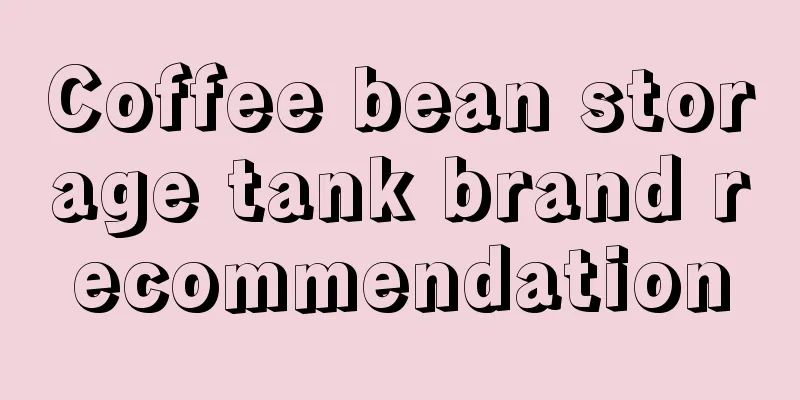 Coffee bean storage tank brand recommendation